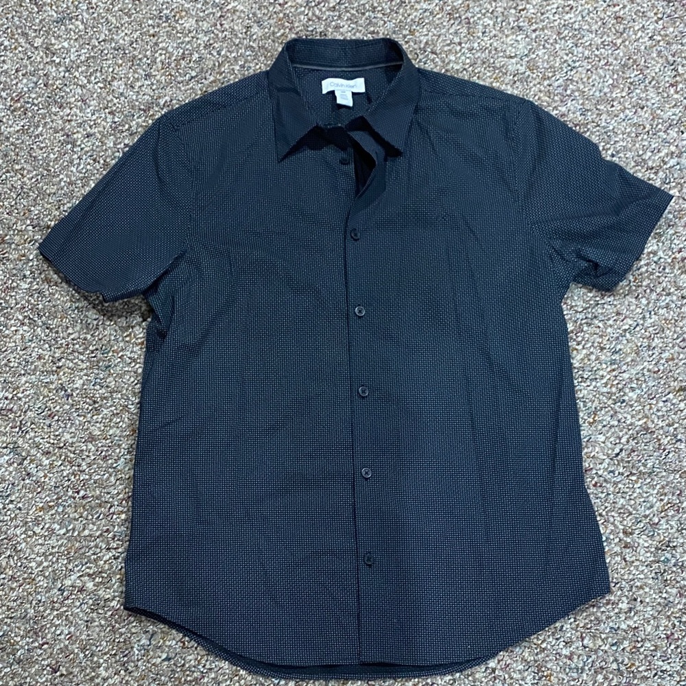 Calvin Klein Men's Black Short Sleeve Shirt